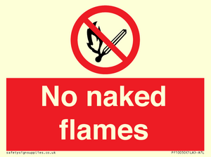 No naked flames